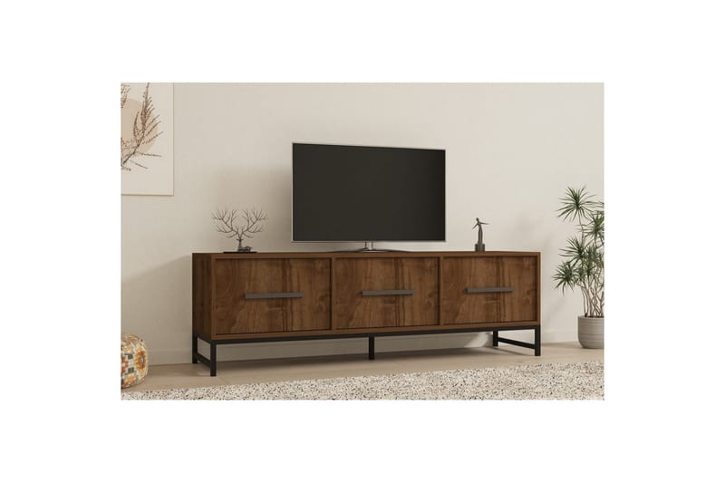 Tukums Tv-bänk 160 cm - Rödfärgat trä - Möbler - TV- & Mediamöbler - TV bänk & mediabänk