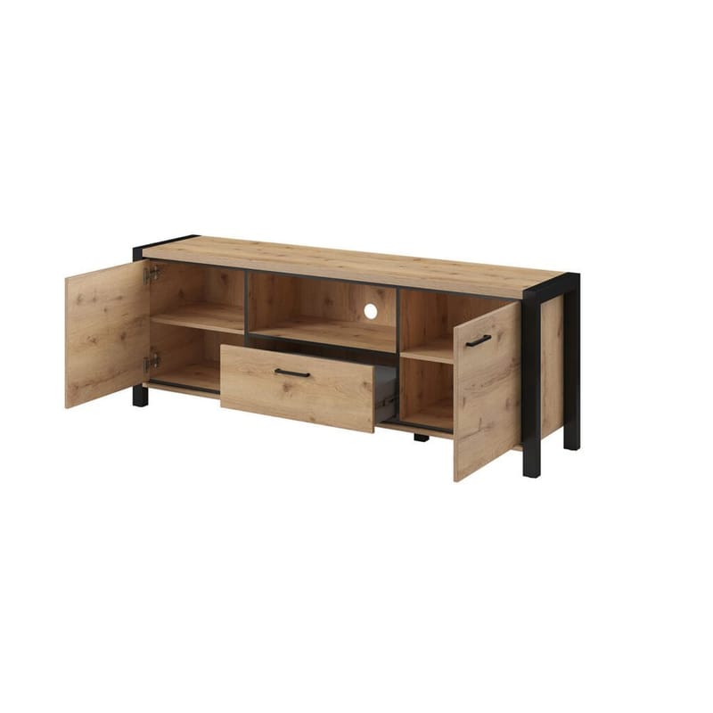Tv-bänk Aktiv 2 dörrar 1 låda - 180 cm - Möbler - TV- & Mediamöbler - TV bänk & mediabänk