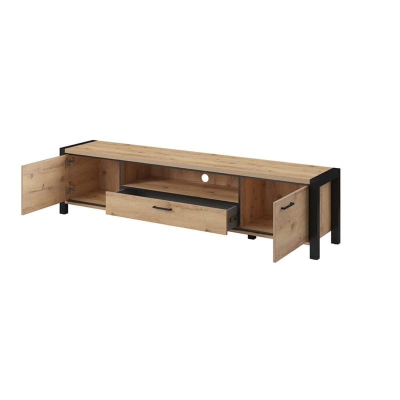 Tv-bänk Aktiv 2 dörrar 1 låda - 210 cm - Möbler - TV- & Mediamöbler - TV bänk & mediabänk