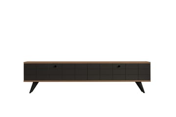 Tv-bänk Alberi 160 cm - Brun/Antracit - Möbler - TV- & Mediamöbler - TV bänk & mediabänk