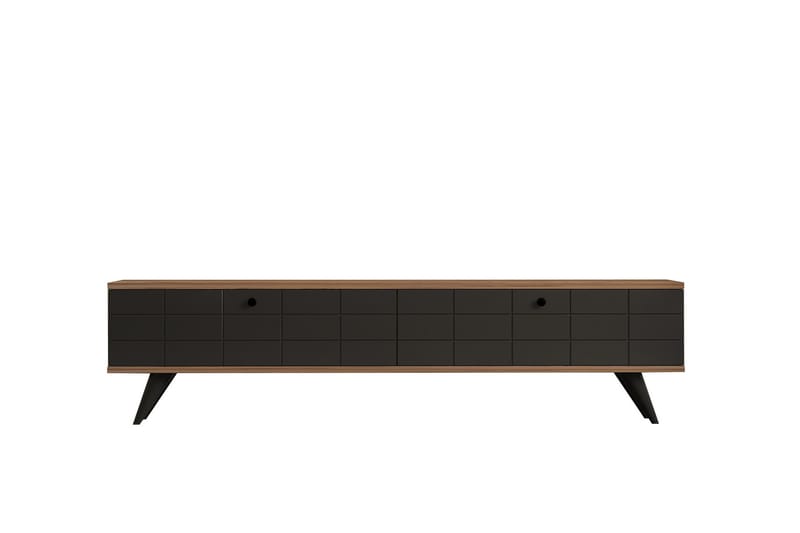 Tv-bänk Alberi 160 cm - Brun/Antracit - Möbler - TV- & Mediamöbler - TV bänk & mediabänk