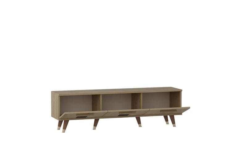 Tv-bänk Asimo 150x35 cm Brun - Hanah Home - Möbler - TV- & Mediamöbler - TV bänk & mediabänk