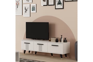 Tv-bänk Asimo 150x35 cm Vit - Hanah Home - Möbler - TV- & Mediamöbler - TV bänk & mediabänk