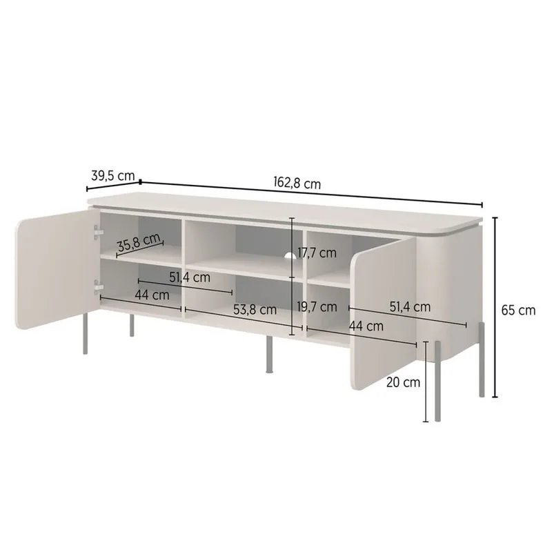 Tv-bänk Bello 2 dörrar - Möbler - TV- & Mediamöbler - TV bänk & mediabänk