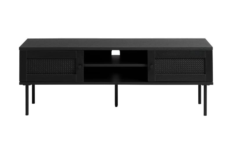 Tv-bänk Benzem 120 cm - Svart - TV bänk & mediabänk