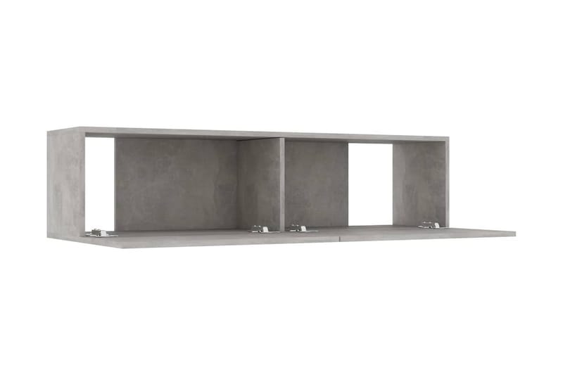 TV-bänk betonggrå 120x30x30 cm spånskiva - Grå - TV bänk & mediabänk
