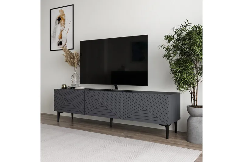 TV-bänk Botswana Antracit - Antracit - Möbler - TV- & Mediamöbler - TV bänk & mediabänk