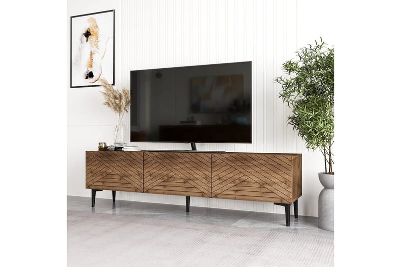 TV-bänk Botswana Valnöt - Valnöt - Möbler - TV- & Mediamöbler - TV bänk & mediabänk