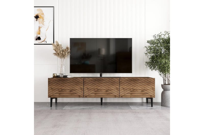 TV-bänk Botswana Valnöt - Valnöt - Möbler - TV- & Mediamöbler - TV bänk & mediabänk