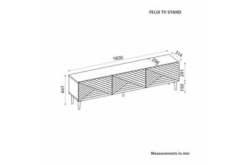 TV-bänk Botswana Valnöt - Valnöt - Möbler - TV- & Mediamöbler - TV bänk & mediabänk