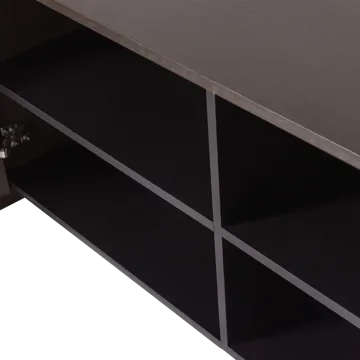 Tv-bänk Brock 200 cm - Mellanbrun - Möbler - TV- & Mediamöbler - TV bänk & mediabänk