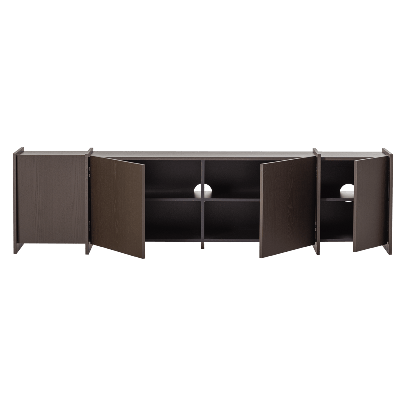 Tv-bänk Brock 200 cm - Mellanbrun - Möbler - TV- & Mediamöbler - TV bänk & mediabänk