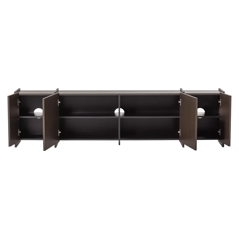 Tv-bänk Brock 200 cm - Mellanbrun - Möbler - TV- & Mediamöbler - TV bänk & mediabänk