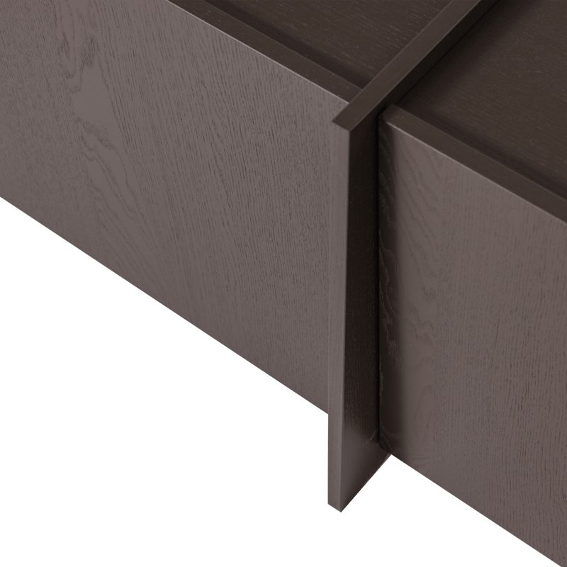 Tv-bänk Brock 200 cm - Mellanbrun - Möbler - TV- & Mediamöbler - TV-skåp