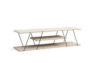 Tv-bänk Canaz 120 cm - Svart/Marmor - Möbler - TV- & Mediamöbler - TV bänk & mediabänk