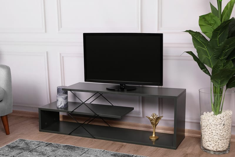 Tv-bänk Chyenne 120 cm - Antracit - TV bänk & mediabänk