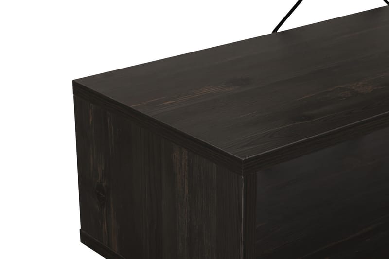 Tv-bänk Chyenne 120 cm - Mörkbrun - TV bänk & mediabänk