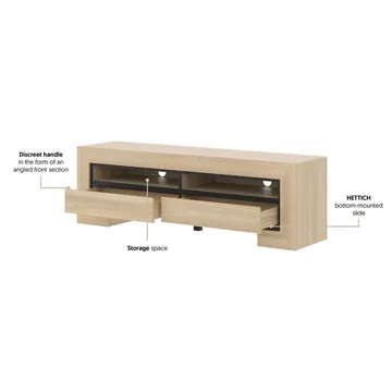 Tv-bänk Cuba II med 2 Lådor - Möbler - TV- & Mediamöbler - TV bänk & mediabänk