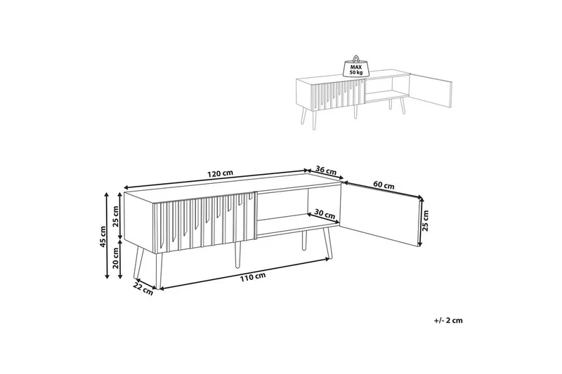 TV-bänk Dalcross - Möbler - TV- & Mediamöbler - TV bänk & mediabänk