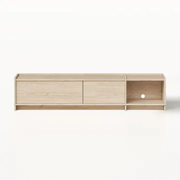 TV-bänk Deyloris 180 cm - ljust naturträ - Möbler - TV- & Mediamöbler - TV bänk & mediabänk