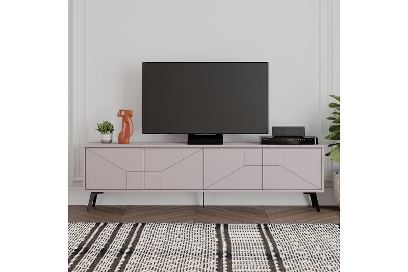 Tv-bänk Dune 180x29,6 cm Brun - Hanah Home - Möbler - TV- & Mediamöbler - TV bänk & mediabänk
