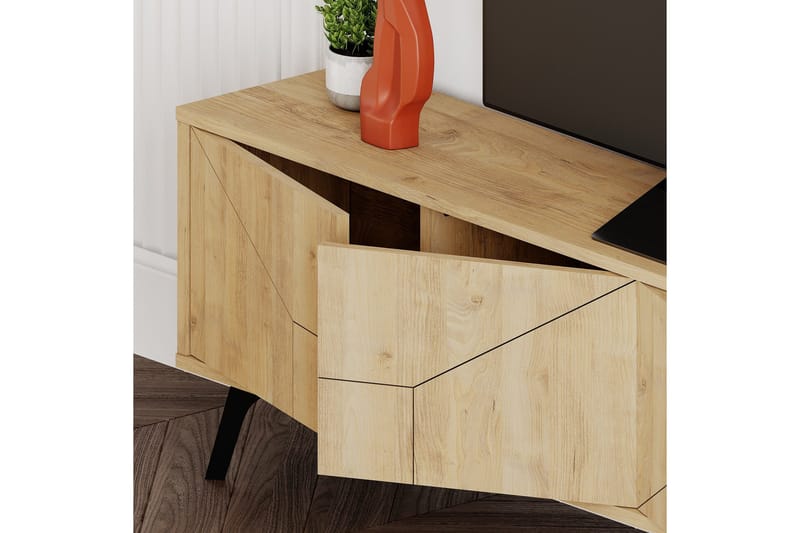 Dune Tv-bänk 180x29,6 cm Brun - Hanah Home - Möbler - TV- & Mediamöbler - TV bänk & mediabänk