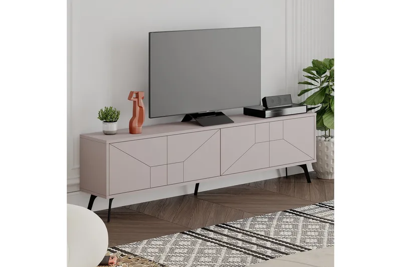 Dune Tv-bänk 180x29,6 cm Brun - Hanah Home - Möbler - TV- & Mediamöbler - TV bänk & mediabänk