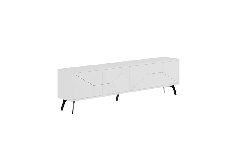 Dune Tv-bänk 180x29,6 cm Vit, Hanah Home
