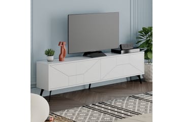 Dune Tv-bänk 180x29,6 cm Vit - Hanah Home - Möbler - TV- & Mediamöbler - TV bänk & mediabänk