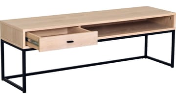 TV-bänk Eiknor 120 cm - Vitpigmenterad ek / brunlackad ekfaner - Möbler - TV- & Mediamöbler - TV bänk & mediabänk