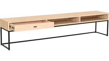 TV-bänk Eiknor 180 cm - Vitpigmenterad ekfaner - Möbler - TV- & Mediamöbler - TV bänk & mediabänk