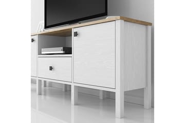 Tv-bänk Elspet 150 cm - Brun/Vit - Möbler - TV- & Mediamöbler - TV bänk & mediabänk