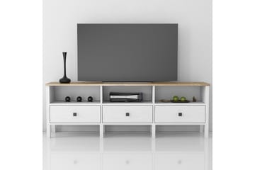 Tv-bänk Elspet 180 cm - Brun/Vit - Möbler - TV- & Mediamöbler - TV bänk & mediabänk