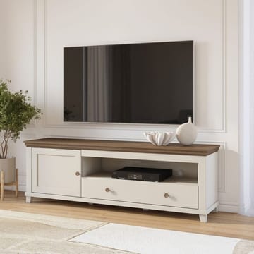 Tv-bänk Evora 1 dörr 1 låda - Ljus Beige - Möbler - TV- & Mediamöbler - TV bänk & mediabänk