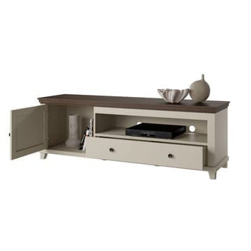 Tv-bänk Evora 1 dörr 1 låda - Ljus Beige - Möbler - TV- & Mediamöbler - TV bänk & mediabänk
