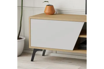 Fiona Tv-bänk 180x35,6 cm Brun/Vit - Hanah Home - Möbler - TV- & Mediamöbler - TV bänk & mediabänk