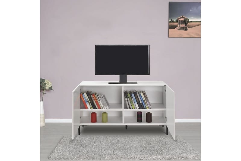 TV-bänk Galnor Almasi / Vit - Almasi / Vit - Möbler - TV- & Mediamöbler - TV bänk & mediabänk