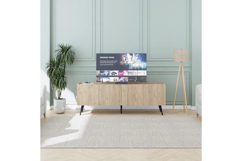 TV-bänk Galnor Ek - Natural - Möbler - TV- & Mediamöbler - TV bänk & mediabänk