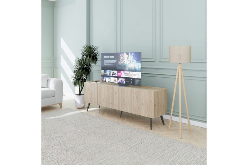 TV-bänk Galnor Ek - Natural - Möbler - TV- & Mediamöbler - TV bänk & mediabänk