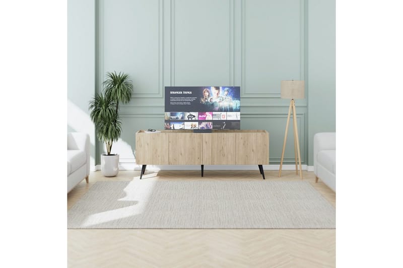 TV-bänk Galnor Ek - Natural - Möbler - TV- & Mediamöbler - TV bänk & mediabänk