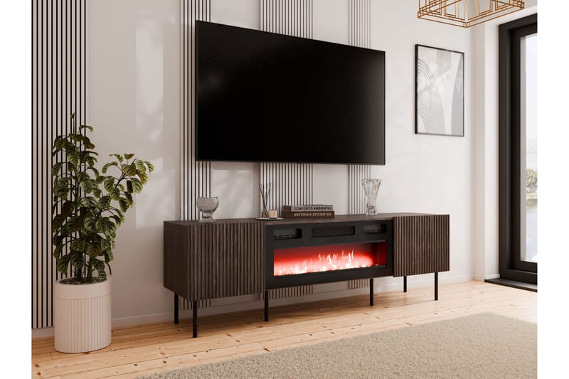 Tv-bänk Hammarstrand 181 cm - Valnöt - Möbler - TV- & Mediamöbler - TV bänk & mediabänk
