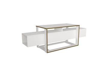 TV-bänk Herb Vit / Rany - Guld/Vit - Möbler - TV- & Mediamöbler - TV bänk & mediabänk