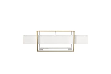 TV-bänk Herb Vit / Rany - Guld/Vit - Möbler - TV- & Mediamöbler - TV bänk & mediabänk