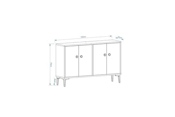 Tv-bänk Hesham 120 cm - Ek - Möbler - TV- & Mediamöbler - TV bänk & mediabänk