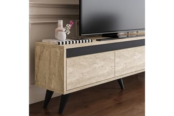 Tv-bänk Hume 150 cm - Beige/Antracit - Möbler - TV- & Mediamöbler - TV bänk & mediabänk