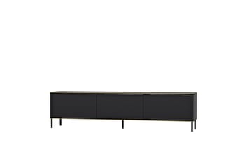 Tv-bänk Imaj 180x35 cm Svart - Hanah Home - Möbler - TV- & Mediamöbler - TV bänk & mediabänk