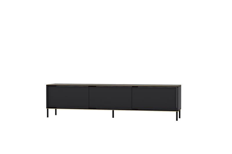 Tv-bänk Imaj 180x35 cm Svart - Hanah Home - TV bänk & mediabänk