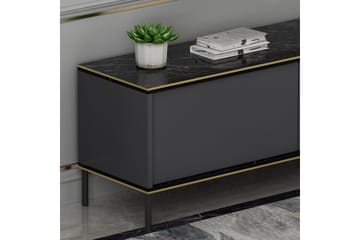 Tv-bänk Imaj 180x35 cm Svart - Hanah Home - Möbler - TV- & Mediamöbler - TV bänk & mediabänk