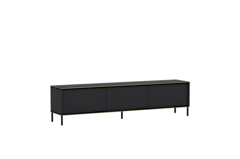 Tv-bänk Imaj 180x35 cm Svart - Hanah Home - Möbler - TV- & Mediamöbler - TV bänk & mediabänk