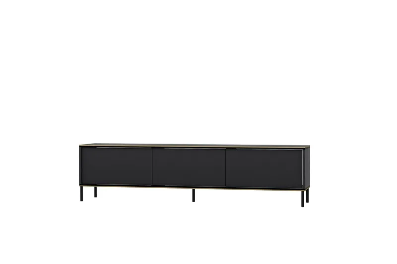 Imaj Tv-bänk 180x35 cm Svart - Hanah Home - Möbler - TV- & Mediamöbler - TV bänk & mediabänk